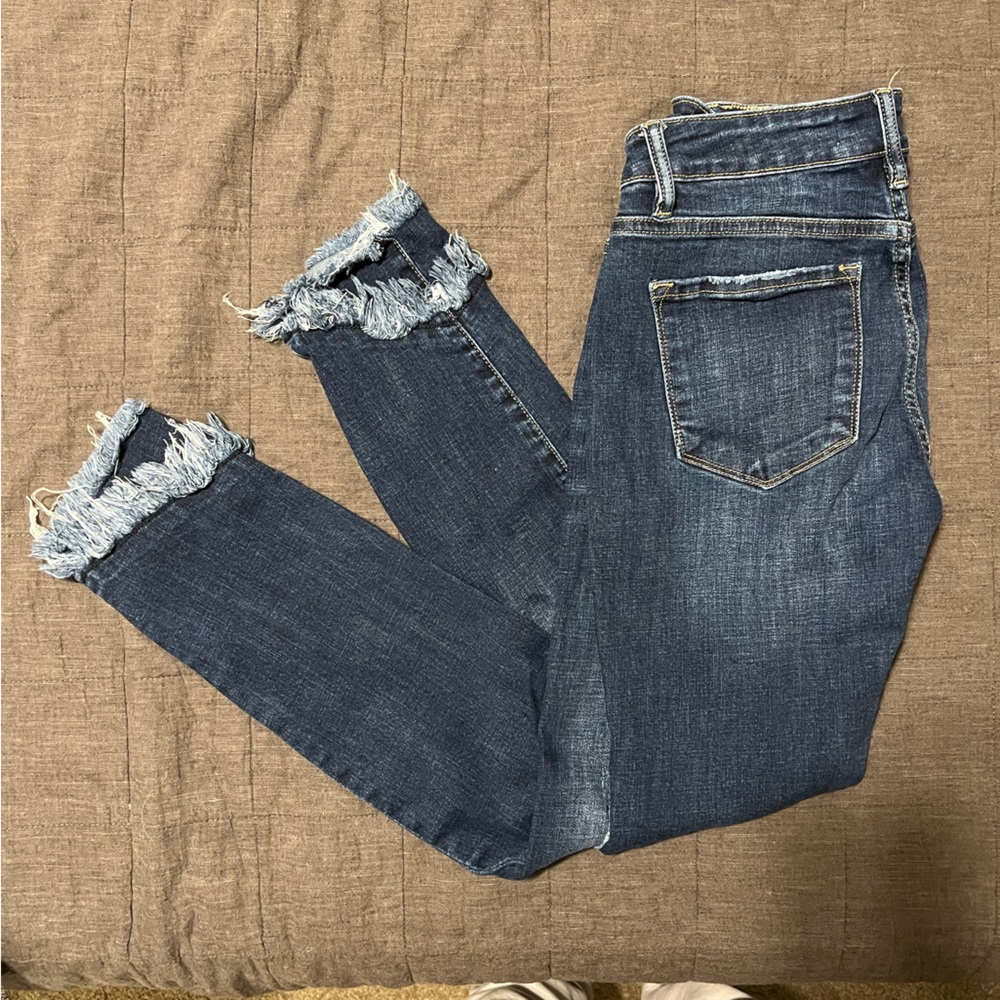 KANCAN DARK DENIM SKINNY JEANS